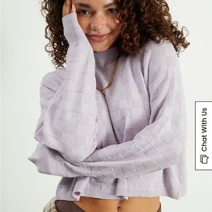 Pacsun LA Hearts Isabella Scoop Sweater Lavender Small